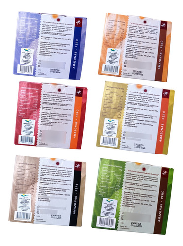 Chocolates 70% Cacao Con Frutas Gusto Raymi Pack X 12 Unid