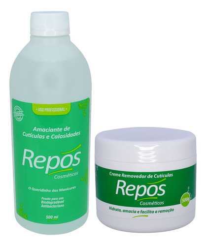 Kit Repos Amaciante 500ml + Removedor De Cutícula 500g