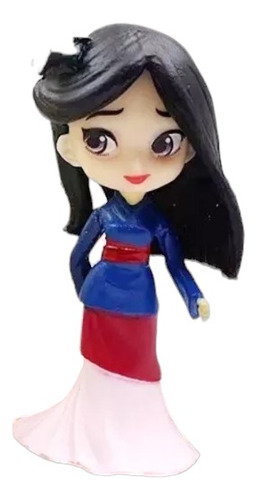 Princesas Muñeca Mini Figura Colección Decoración Mulan