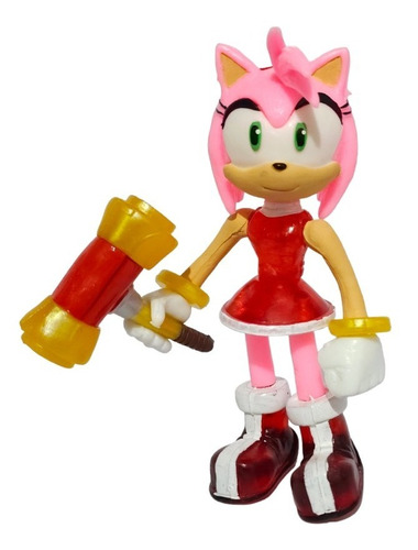 Figura Juguete Amy De Sonic The Hedgehog Con Luz 