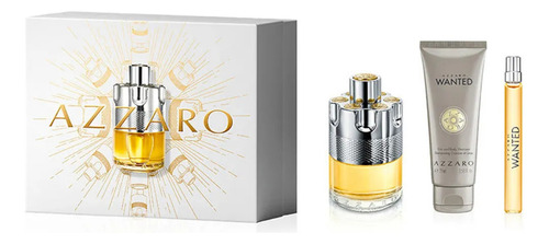 Perfume Azzaro Wanted Eau De Toilette 100ml + 10ml + Shampoo