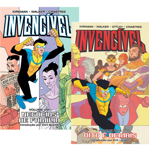Invencível: Volume 1 + Volume 2, De Cory Walker. Animação Adulta Invencível, Vol. 2 Volumes. Editorial Panini, Capa Mole, Edição 1 Em Português, 2025