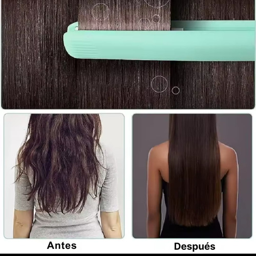 Mini Plancha De Pelo Viaje Para Flequillo Alisadora Portátil Violeta