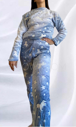 Pijama Polar Suave Mujer Invierno