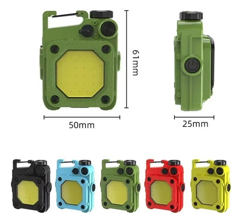 Sjx Mini Linterna Led, Llavero, Linterna Cob Superbrillante