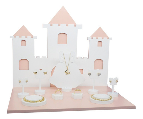Imagem 2 de 2 de Kit Expositor Para Joias Infantil Princess(princesa)