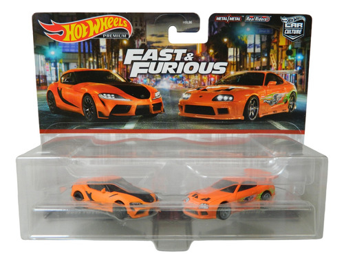 Set Toyota Supra Fast And Furious Hot Wheels Premium 1:64