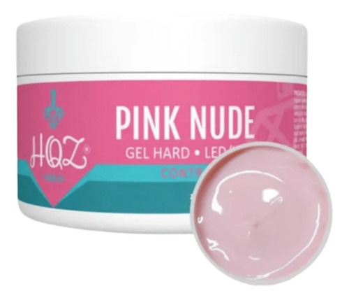 Gel Hard De Unha Pink Nude 25g Alongamento - Hqz - Anvisa