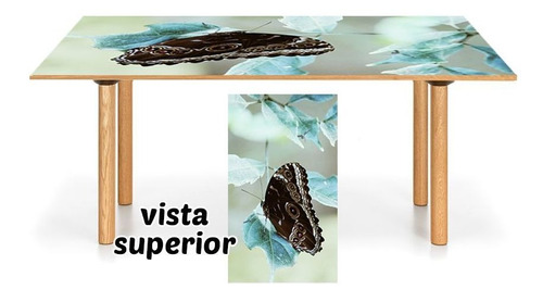 Vinilo Para Mesa Mariposas Alas Naturales Silvestre M38