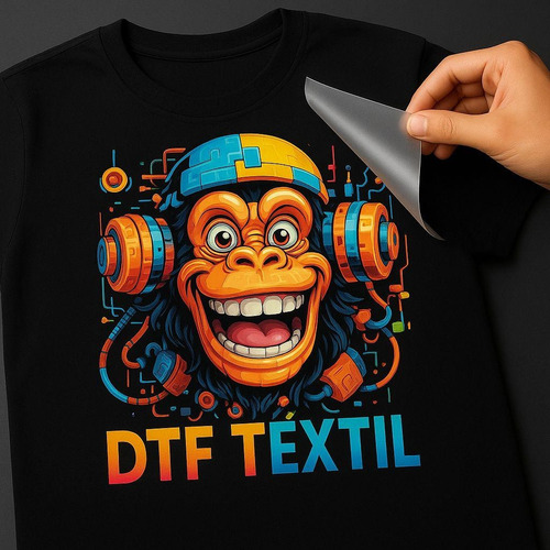Dtf Impressão Sublimática Por Metro Para Algodão Preto Full