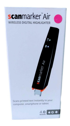 Caneta Scanner Scanmarker Marcador E Leitor Digital Rosa