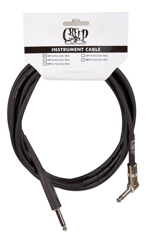 Creep(blsa-20blk) Cable Pro Series 20ft Plug Angulo-recto