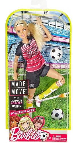 Barbie Made To Move Jugadora De Fútbol - Envio Gratis 