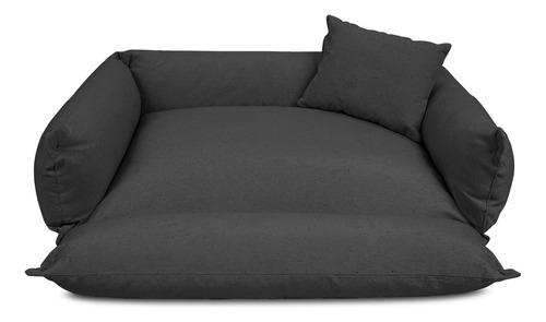 Caminha Pet 100% Sustentável Caminha Para Cachorro 65x50 Cor Cinza-escuro Desenho Liso