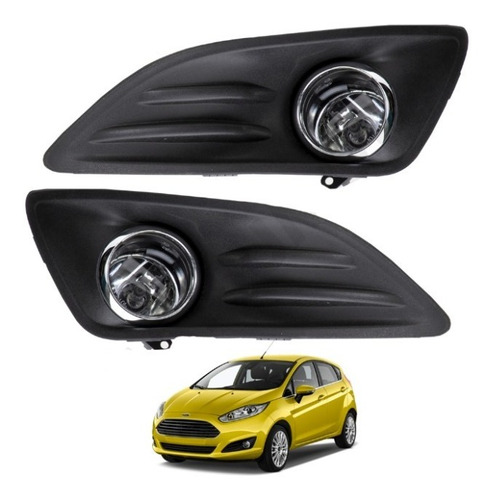 Kit Neblineros Ford Fiesta 2014 2015 Mas Luces Led 