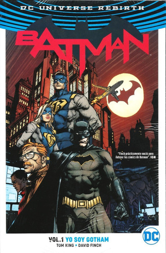 Dc Comics Rebirth Batman Vol 1 Yo Soy Gotham Batmen Robin (Usado)