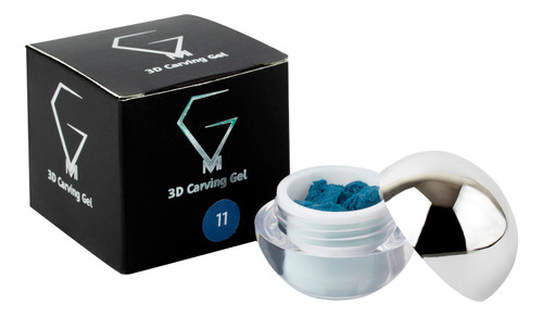 Plastilina Gel Diseño 3d Para Uñas 6gr. Color 11 Azul Petrol