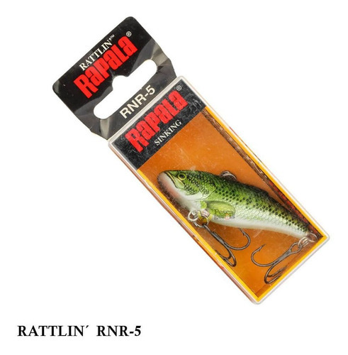 Rattlin Rattlin Rnr-5 de Isca Rapala, 5 cm, 11 g, color tucunaré dorado, color Rnr-5, Ft Firetiger