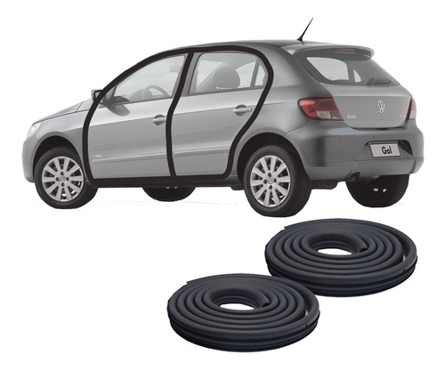 Burletes Delanteros O Traseros Gol Trend 2008 A 2012 Premium