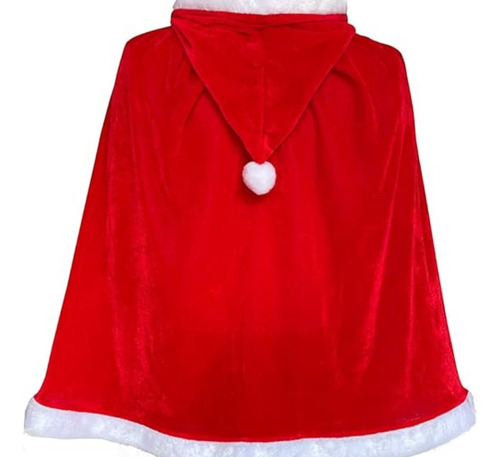 Disfraz Abrigo Navideño Infantil Santa Navidad