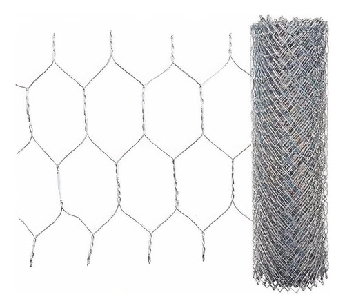 Malla Hexagonal Rollo 45m Largo X 1m Ancho Calibre 22 Adir