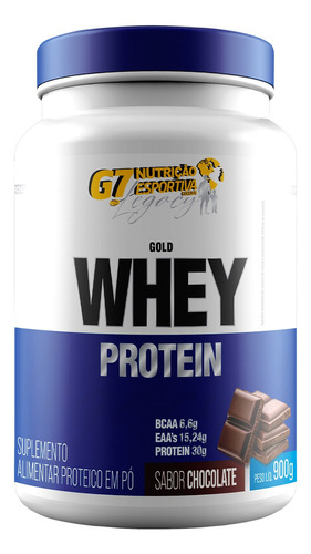 Gold Whey Protein 900g - G7 Legacy Sabor Chocolate