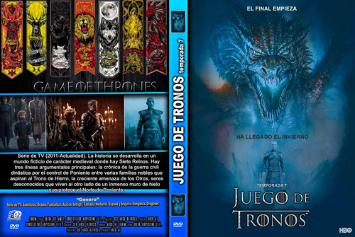 Game Of Thrones 7 Dvd Hd 720p Menu Español / Ingles