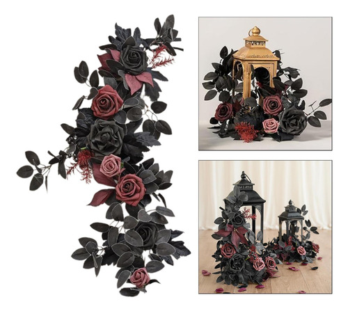 Arco De Boda Artificial Flor, Decorativa Y Resistente Mesa