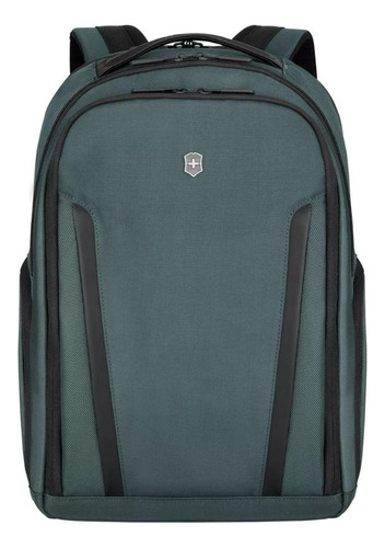 Mochila profissional Altmont, laptop Essential, cor verde Victorinox, design de tecido liso