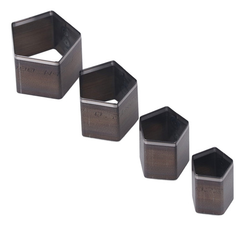 Leather Punching Dies Set 4pcs Pentagon Cutting Die Alloy
