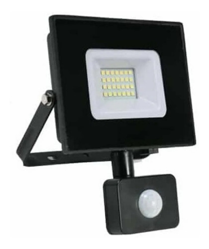 Foco Proyector De Area Led Con Sensor 20w Exterior Color de la carcasa Negro Color de la luz Blanco frío