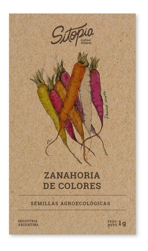 Semillas De Zanahorias De Colores Mix Sitopia