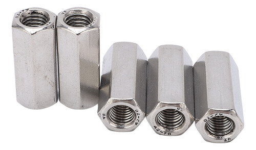 Tuerca De Acoplamiento Hexagonal M12 De Acero Inoxidable, 5