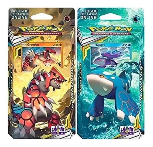 Kit Carta Pokémon Lendarios Grondon E Kyogre