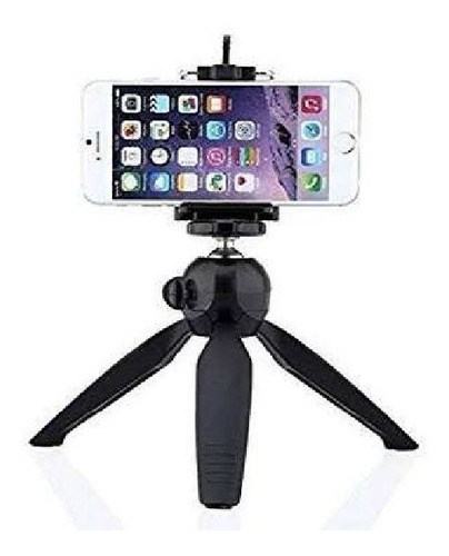 Mini Trípode Firme Soporte + Adaptador Celular Cámara