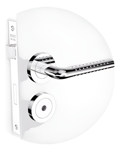 Fechadura Soprano Brava Niquel Escovado Inteiro 55mm Escovado