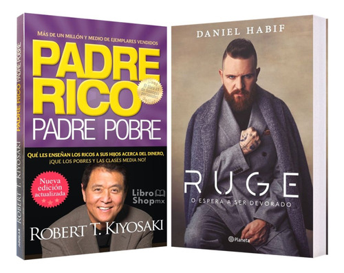 Padre Rico Padre Pobre + Ruge Daniel Habif 2 Libros