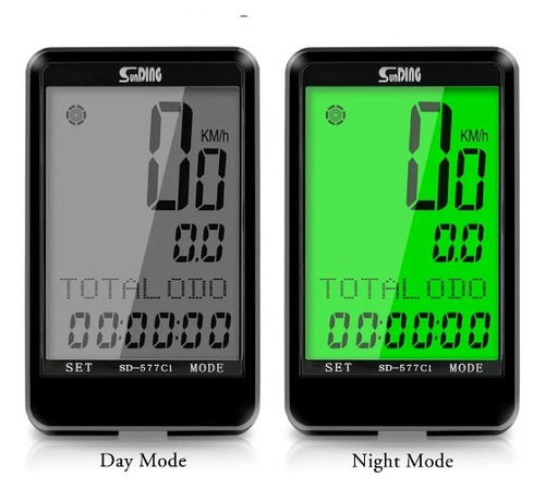 Velocímetro Bicicleta Pantalla Inalámbrica Multifunciones 