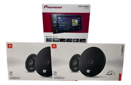 Estereo Pantalla Pioneer Bt + 2 Pares Bocinas 6.5 Jbl