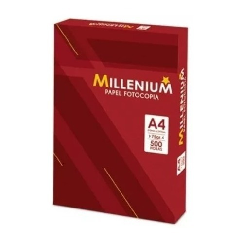 Papel Bond Fotocopia Millenium A4 75gr Pqtx500