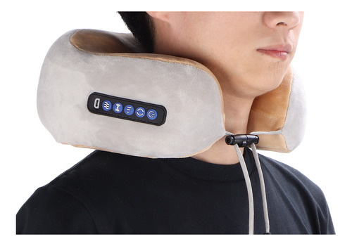 Almohada De Masaje En Forma De U Recargable Cuello Eléctrico