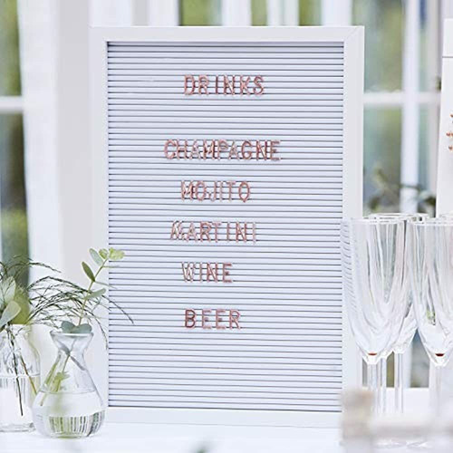 Ginger Ray Botanical Wedding Tablero Blanco Grande Con Letra