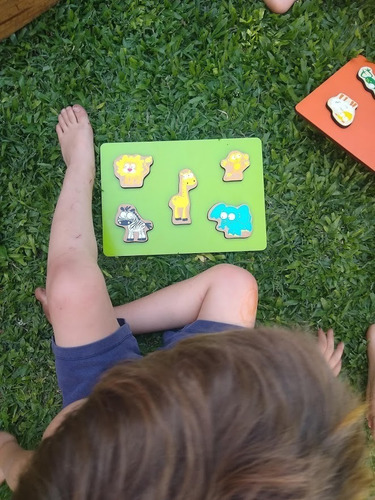Imagen 4 de 9 de Juego Encastre Madera Mascotas Didácticos Infantil Niños