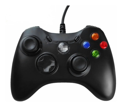 Joystick Estilo Xbox 360 Para Pc Control Cableado Calidad Color Negro