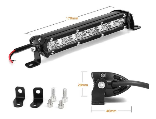 2 Exploradoras Lineales 6 Led Rompe Niebla,doble Funcion.