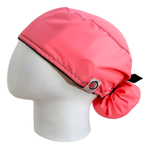 Gorro Quirúrgico Unicolor Rosa Antifluido + Lanyard 