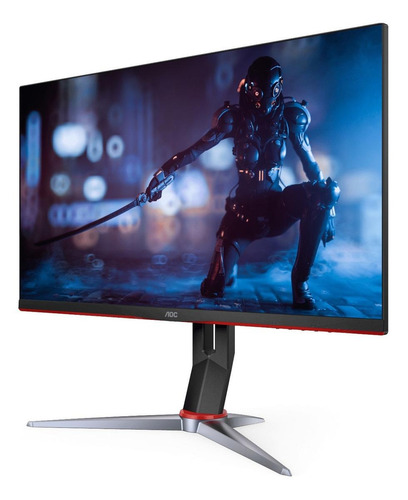 Imagen 3 de 8 de Monitor Gamer Aoc G2 24g2 Ips 24 Negro Y Rojo 100v/240v