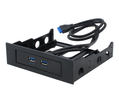 Panel Frontal 2 Puerto Usb 3.0 Conector 20 Pine Kit Montaje