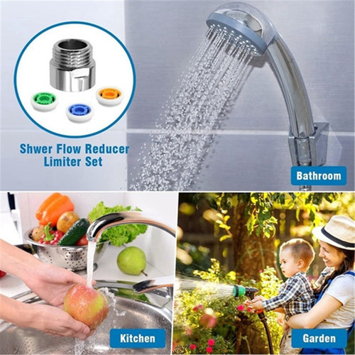 . Ahorrador De Agua De Ducha Con Reductor De Flujo, 2