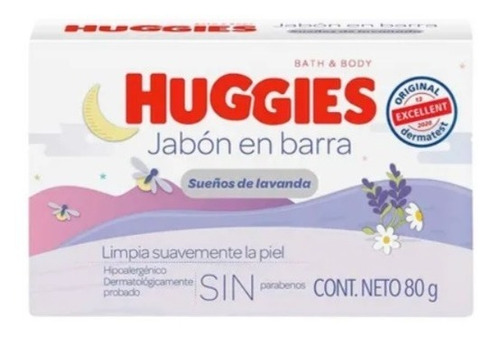 Jabon Bebe Huggies Relajante Sin Parabenos Antes De Dormir